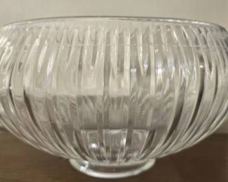 Gorgeous heavy glass punch bowl
