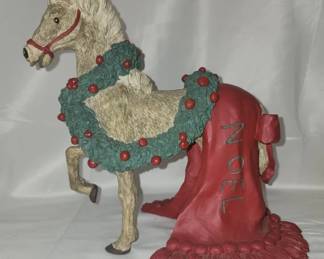 Tom Rubel Horse Figurine Christmas Animals
