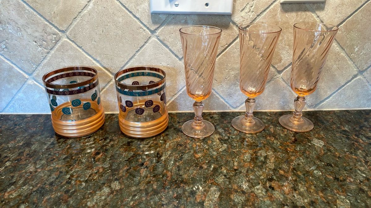 Vintage cocktail glasses