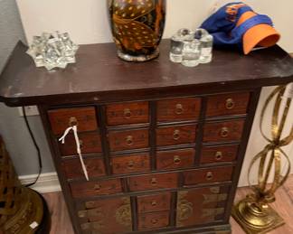 Vintage Asian Spice/Jewelry Cabinet