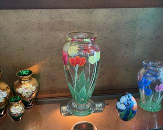 Orient & Flume Signed & Numbered Vases & Egg