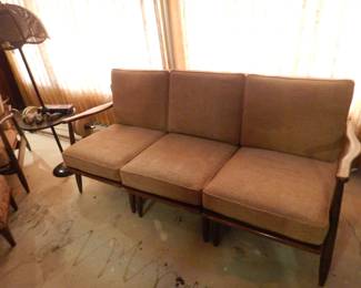 Mid-Century Sofa with Removable Center Section