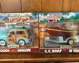 Chevron Woody Wagon CC Boat N Trailer