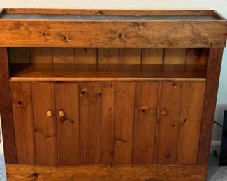 Wood Dry Sink With Drying Racks