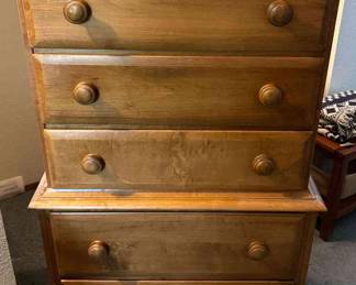 Vintage Maple ChestOnChest Dresser