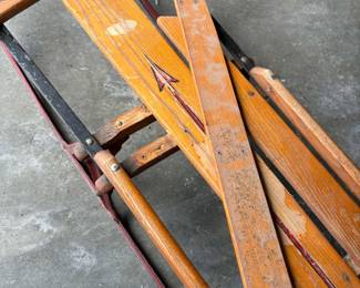 Vintage Flexible Flyer Sled That Needs To Be Refurbished