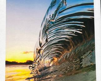 Framed Canvas Print Of A Wave
