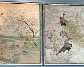 Pair Of Japanese Prints On Paper
