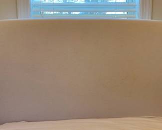 Pottery Barn Full White Fabric Headboard
