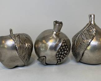 Pewter Fruit Forms, Probably Virginia Pewter Makers
