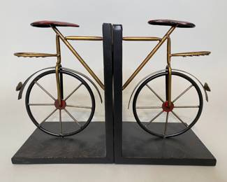 Pair Of Bicycle Book Ends
