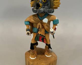 Buddy Tubinaghtewa, Hopi, Owl "Mongwa" Kachina, 1993
