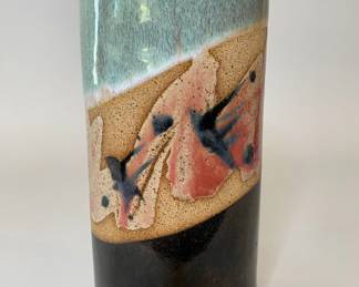 Signed Mid Century Studio Art Pottery Vase

