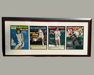 Four Framed Sports Illustrated Covers Featuring John McEnroe
