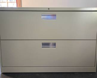 Two Drawer Long Filing Cabinet
