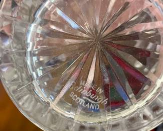 Made in Edinburgh Scotland crystal glasses 