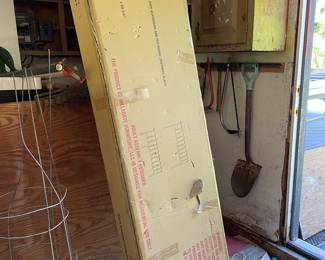 Metal sleigh headboard & footboard 
New in box 