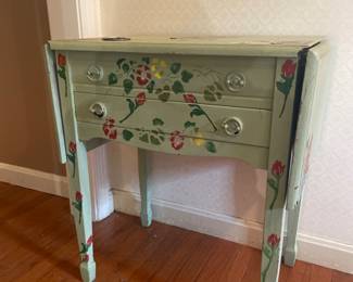 Painted drop leaf table