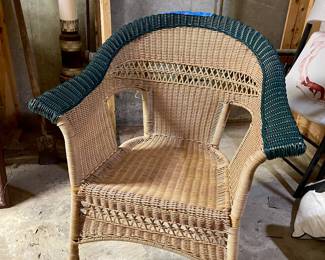 Out door plastic wicker chair 