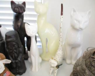 Collection of Cat Statues
