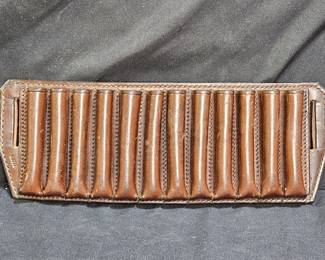 Leather Ammo Belt Case