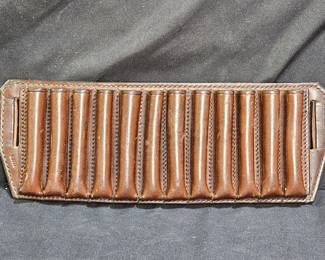 Leather Ammo Belt Case
