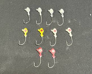10 Painted Jig Heads