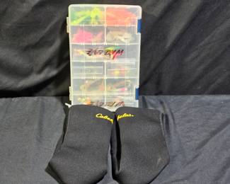 Cabela's Wading Socks & Fly Box w/ +20 Accessories