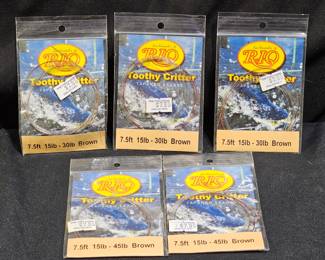 5 Rio Toothy Critter Tapered Leaders-New In Pack