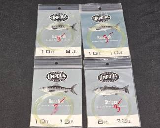 4 Umpqua Clear Tapered Leaders - New in Pack