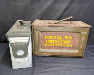 2 Metal Military Grade Ammo Cans