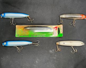 5 Original Heddon Zara Spook Fishing Lures