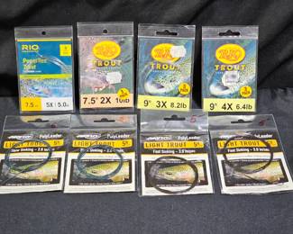 8 New in Pack Rio & Airflow Trout Leaders