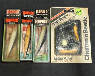 4 NIB Rapala & Bass Buster Fishing Lures