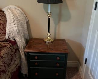 2 nightstands  $40 each
2 lamps $12 each