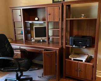 Great looking office furniture 
Desk $250
Shelf $125