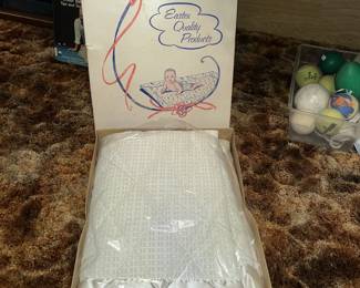 Vintage baby blanket new in box by Eastex