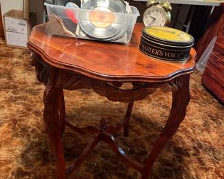 Antique lamp table