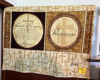 Lord's Prayer throw