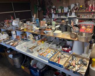 LOTS OF KITCHENWARE OUT HERE!