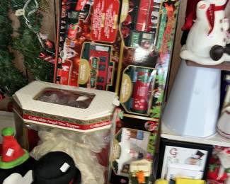 large Christmas train set in box