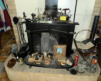 Cast iron collectables (wood heater not for sale)