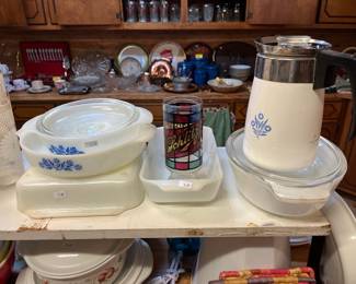 Lots of vintage Corning Ware