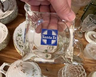 Small SANTA FE RAILROAD ashtray