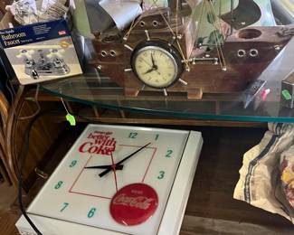 1960s/70s Coca-Cola Clock and other advertising items
