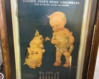 Farmer Pete 1930s advertising calendar