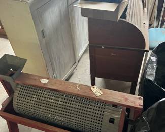 White primitive cabinet