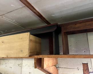 Dozens of primitive benches in unique colors