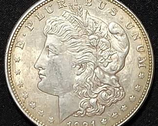 1921 US Morgan Silver Dollar
