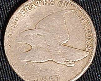 1857 US Flying Eagle One Cent * Coin * Penny
